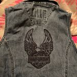 Harley Davidson  Denim Vest med Photo 1