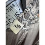 Vintage Cachet Bari Protas sequin formal prom dropwaist dress gray silver small Photo 15