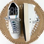 P448 NEW  Jack Lined Sneakers White Metallic Women’s Sz 41 Photo 6