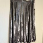 Torrid  Metal Grey Liquid Shine Midi Skirt 2 Photo 3