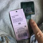 Wild Fable Cropped, Slightly Distressed, Jean Jacket, Light Blue, Size XS, NWT Photo 7