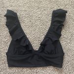 Aerie black ruffle bathing suit top Photo 0