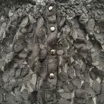 Ny Collection  Sheer Black Lace Shirt Size Medium Photo 9