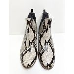 Dr. Scholls Dr. Scholl’s Boots Womens Sz 6 Teammate Snakeskin Print Block Heel Round Toe Photo 1