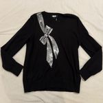 DKNY Black Crewneck With Sequins  Photo 0