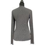 United Colors Of Benetton Benetton Black White Striped Long Sleeve Stretch Top S/M Italy Minimalist EUC Photo 3