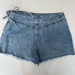 Happily Grey Denim Skort Skirt with Tie Detail Size 3/26 Blue Photo 4