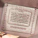 Coach  #79579 Signature Taylor Tote Black & Gray Jaquard with Leather Trim Photo 6