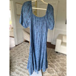 Sonoma  Ditsy Floral Maxi Dress Cottagecore Puff Sleeve Square Neck Summer Spring Photo 2