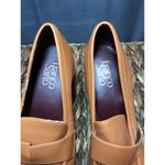 Franco Sarto Pump Heels Women's 7.5 M Tan Leather Slip-On High Heels Loafers Photo 5