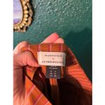 Anthropologie The Essential Slim by  Pants Womens Size 8 Orange Striped Side Zip Photo 2