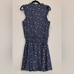 Outerknown  blue floral smocked waist ruffle dress size medium NWT Photo 7