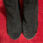 Fergalicious Z03-  by Fergie Open Toe Booties faux suede black size 10 Photo 5