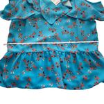 Parker ‎ Womens S Blue Dedra Floral Cold-Shoulder Top In Prairie NWT Photo 12