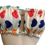 Zuliana Size S Multi Heart Bikini Print Top & Blue Bikini Bottom. New With Tags White Photo 4