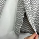 Aspen Cowl Neck Sweater Grey Chevron size Large White Photo 5