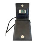 Vintage Y2K Donald J Pliner Butterfly Embroidered Crossbody Purse Black Photo 4