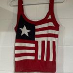 Tommy Hilfiger Red and White Star Striped Tank Top sweater medium Photo 0