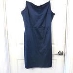 Wearever Navy Blue Satin mini dress XL nwt beautiful party or event dress Photo 3