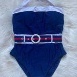 Venus Retro Style Belted One Piece Halter Bathing Suit Photo 0