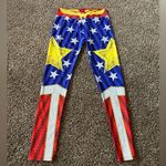 Wonder Woman Leggings Online Legging Store Sz Medium Halloween Workout DC comics Red Photo 0