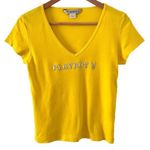 Playboy  bunny yellow v neck top 💛​ Photo 0