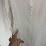 CP Shades  Textured Cotton Button Midi Dress Sz Small White Photo 11