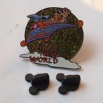 Disney Pin A Whole New World (Lime) Aladdin and Jasmine (no music) - 2002 Photo 3