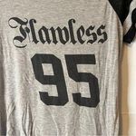 Free Kisses  Gray and Black Graphic Short Sleeve Jersey Photo 1