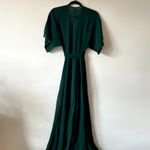 Reformation  Winslow maxi wrap Dress Emerald green size XS UB Photo 6