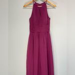 Azazie Purple High Neck Formal Maxi Dress Bridesmaid Evening Gown Prom  Size A4 Photo 1