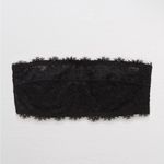 Aerie NWOT Eyelash Lace Bandeau Bra Black size 34D Photo 7