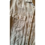 Entro  Womens Small Brown Long‎ Sleeve Embroidered Back Boho Photo 3