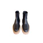 Proenza Schouler NWOB Leather Lug Sole Platform Ankle Boots in Black Size 39 Photo 1