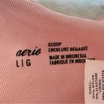 Aerie Pink XO Ribbed Wide Strap Scoop Bikini Top Photo 7