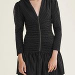 Maje Ralone Mesh Polka-Dot Metallic Flecked Striped Dress, Size 1 (S) NWT $570 Photo 11