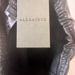 ALLSAINTS NWT All Saints Cora Black faux leather bike shorts size 8 Photo 3