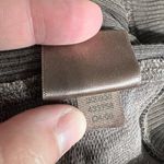 Old Navy Womens Y2K Sweatshirt Wide Boat Neck Graphic Print Banded Hem Brown Lar Photo 9