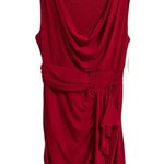 Roz & Ali Sleeveless Cowl Neck Dress Red Womens 6P Photo 0