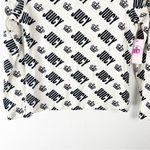 Juicy Couture White Black “Juicy” Crown Graphic Print Long Sleeves Top Medium Photo 7