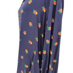 Anthropologie Kendra Dandy Dreamer Buttondown Top Blouse Pineapple Navy Blue 12 Photo 8