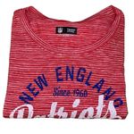 NFL Team Apparel  Womens New England Patriots Space Dye T-Shirt Red Size Large‎ Photo 3