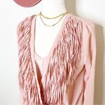 Yoana Baraschi  NWT Pink Fringe Top S Photo 1