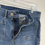 Gap Blue Denim Flare High Rise Jeans Size 8 Short/29 Slit Pocket Cotton Photo 7