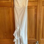 Pretty Little Thing white one shoulder ruffle hem maxi dress - size 4 NWT Photo 2