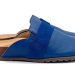 Vionic Ambrosia Clogs Blue Leather Suede Slides Slip On Orthotic Comfort Size 7 Photo 3