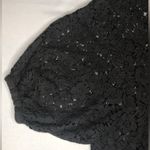 Cotton On Black Lace Puff Sleeve Button Front Blouse Photo 5