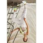 Free People  White Nylon Front Zip Athleisure Jogger Style Track Pants Size XS Photo 1