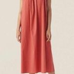 Moss Copenhagen Women's XS MSCHLynella Cenilla SL Dress Red Midi Ruffle Photo 0
