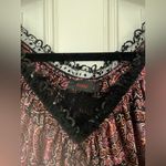 Rose D Paisley Silk Milkmaid Lace Sequin Dress MIDI Pink Photo 2